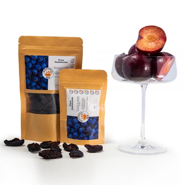 Prune Deshidratate, Gustare Naturală, Fără Zahăr Adăugat, Antioxidanți și Nutrienți 95g